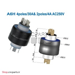 اسلیپ رینگ 6 پل (روتاری کانکتور) Asiantool ایشن تول مدل A6H ساخت تایوان