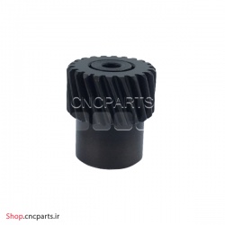 دنده مقابل مورب 25 دنده pinion rack M2 مدل اچ کیو ام hqm (سوراخ شفت 22، قطر دندانه 57، قطر نافی 40، ارتفاع 56)