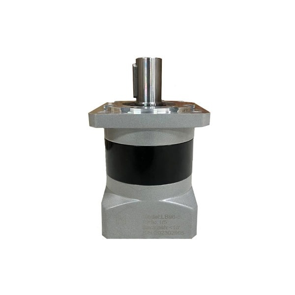 گیربکس 90 خورشیدی سرووموتور HQM اچ کیو ام مدل LE90-005-19 سایز 90 نسبت 1 به 5 شفت ورودی 19 شفت خروجی 22 فلنج گرد مناسب 750 وات 3000 دور (گیربکس سیاره ای) (اورجینال وارداتی)