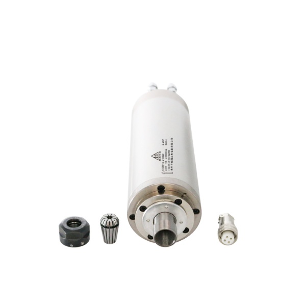 اسپیندل 2.2 کیلووات hqm اچ کیو ام مدل W022-080-2022-24 آب خنک قطر 80 میلی متر (220V/2.2KW/ER20/24000RPM) (اورجینال وارداتی)