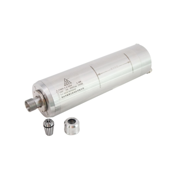 اسپیندل 4 کیلووات hqm اچ کیو ام مدل W040-100-2038-24 آب خنک قطر 100 میلی متر (380V/4KW/ER20/24000RPM) (اورجینال وارداتی)