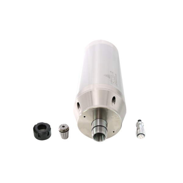 اسپیندل 5.5 کیلووات hqm اچ کیو ام مدل W055-125-2538-24 آب خنک قطر 125 میلی متر (380V/5.5KW/ER25/24000RPM) (اورجینال وارداتی)