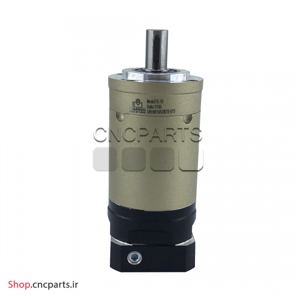 گیربکس 70 سروو موتور liming لیمینگ مدل FE70-010-14 سایز 70 نسبت 1 به 10 شفت ورودی 14 شفت خروجی 16 ساخت تایوان فلنج گرد مناسب 400 وات 3000 دور (گیربکس سیاره ای خورشیدی)