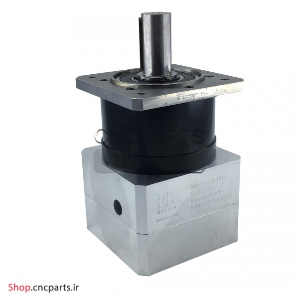 گیربکس 160 خورشیدی سرووموتور HQM اچ کیو ام مدل LB160-010-42 سایز 160 نسبت 1 به 10 شفت ورودی 42 شفت خروجی 40 فلنج مربعی مناسب 7.5 کیلووات 1500 دور (گیربکس سیاره ای) (اورجینال وارداتی)