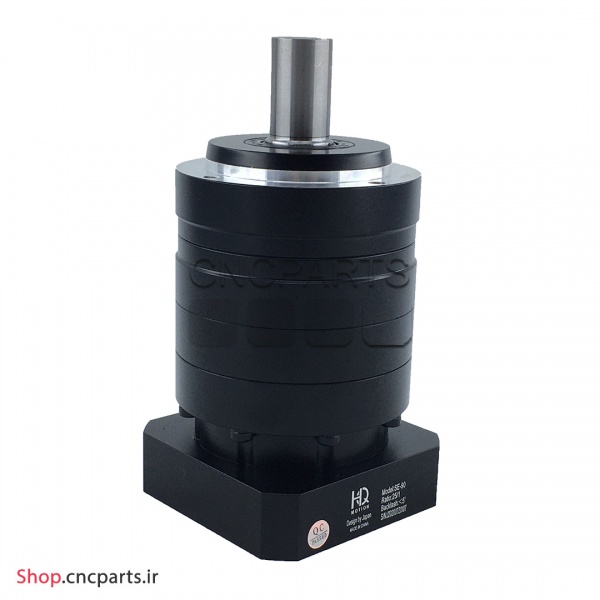گیربکس 90 خورشیدی سرووموتور HQM اچ کیو ام مدل SE90-010-110-22 سایز 90 نسبت 1 به 10 شفت ورودی 22 شفت خروجی 22 فلنج گرد مناسب 1000 وات 3000 دور (گیربکس سیاره ای) (اورجینال وارداتی)