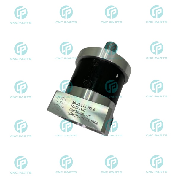 گیربکس 90 خورشیدی سرووموتور HQM اچ کیو ام مدل LE90-008-19 سایز 90 نسبت 1 به 8 شفت ورودی 19 شفت خروجی 22 فلنج گرد مناسب 750 وات 3000 دور (گیربکس سیاره ای) (اورجینال وارداتی)