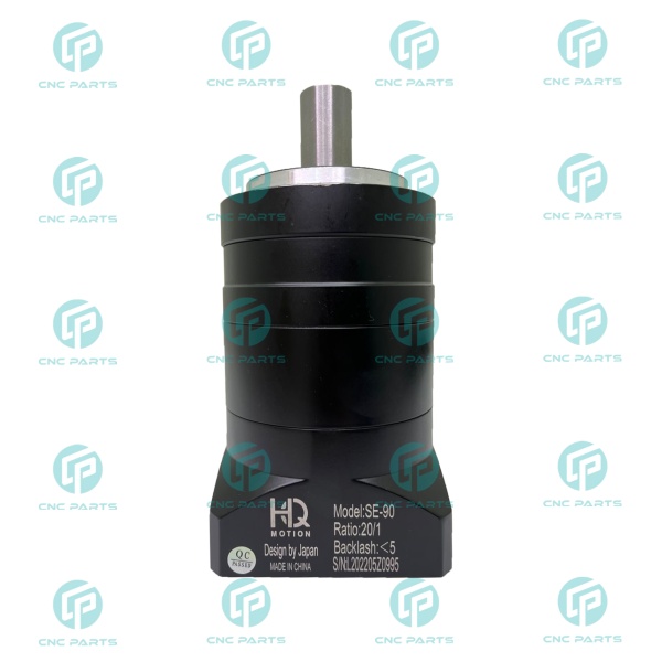 گیربکس 90 خورشیدی سرووموتور HQM اچ کیو ام مدل SE90-020-19 سایز 90 نسبت 1 به 20 شفت ورودی 19 شفت خروجی 22 فلنج گرد مناسب 750 وات 3000 دور (گیربکس سیاره ای) (اورجینال وارداتی)