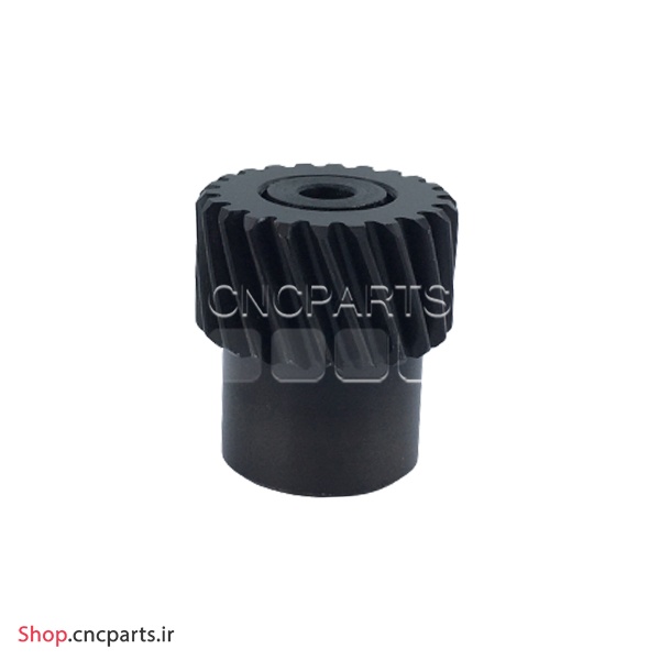 دنده مقابل مورب 20 دنده pinion rack M2 مدل کولیس Coulis (سوراخ شفت 15، قطر دندانه 46، قطر نافی 32، ارتفاع 56)