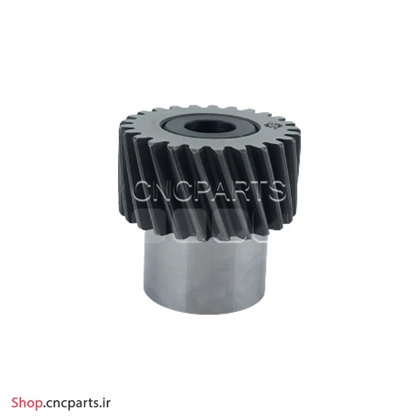 دنده مقابل مورب 20 دنده pinion rack M2 مدل HQM اچ کیو ام (سوراخ شفت 22، قطر دندانه 46، قطر نافی 36، ارتفاع 56)