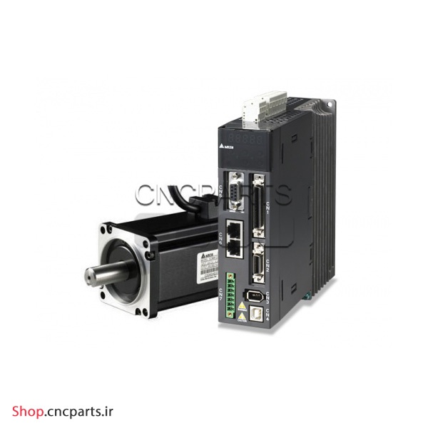 سروو موتور 400w وات delta دلتا ساده 3000 دور rpm مدل ECMA-C20604RS کد درایو ASD-A2-0421-M سری A2 (دارای کابل و کانکتور)