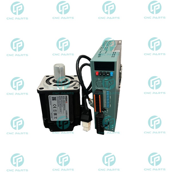 سروو موتور 750w وات پلاس ترمزدار hqm اچ کیو ام 3000 دور rpm مدل ECMA-C20807BS-PLUS کد درایو ASD-F-0721-B به همراه کانکتور